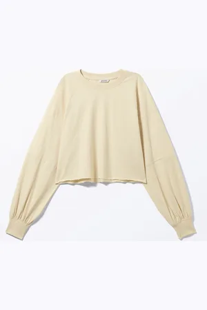 Monki Cropped Long-Sleeved T-shirt