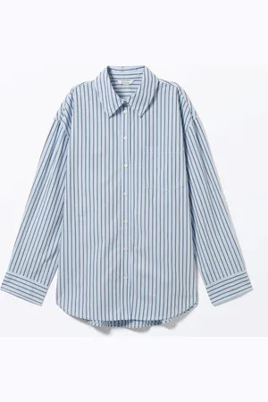 Monki Oversized Long Sleeve Poplin Shirt