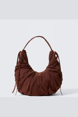 Monki Ruched Crescent Shoulder Bag