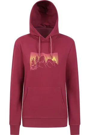Mountain Warehouse Bluza damska z kapturem — góry ombre