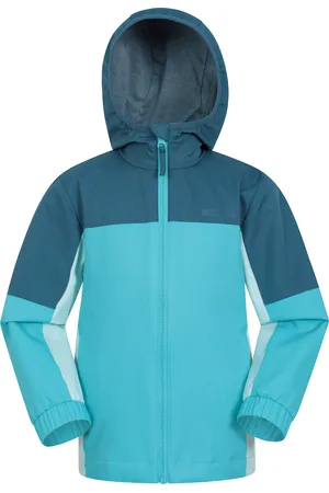 Mountain Warehouse Dziecięca wodoodporna kurtka w bloki kolorystyczne
