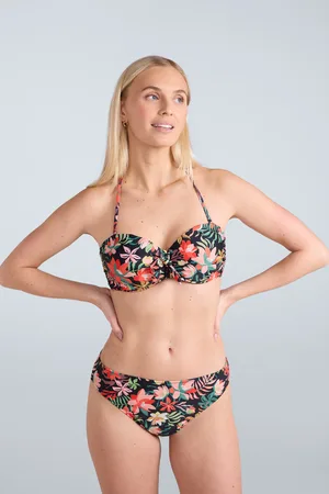 Animale Docks damski top od bikini z nadrukiem i wiązaniem z przodu