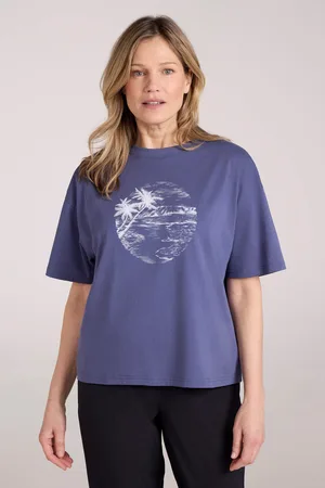 Mountain Warehouse Plażowy damski luźny T-shirt