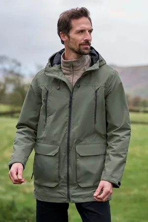 Mountain Warehouse Hastings — męska długa kurtka wodoodporna