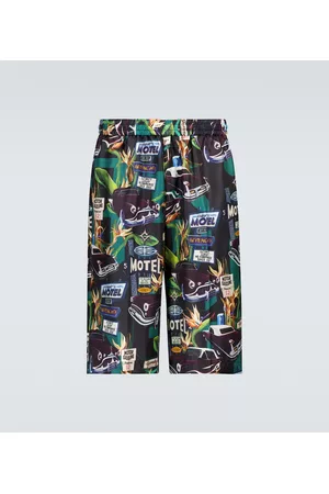 Givenchy Szorty - Mulberry silk printed shorts