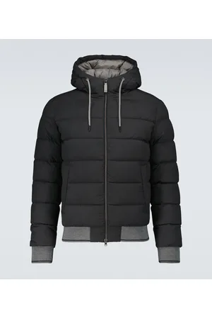 HERNO Bomberka Skòrzane - Eolo Effetto suede bomber jacket