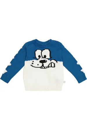Stella McCartney Dog intarsia cotton-blend sweater