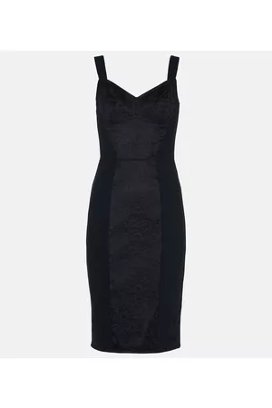 Dolce & Gabbana Kobieta Sukienki bez ramiączek - Lace-paneled bustier dress