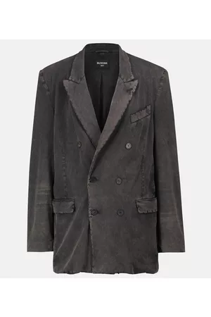 Balenciaga Worn-Out cotton jersey blazer