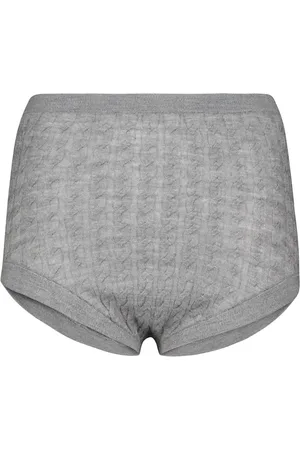 Totême Cable-knit wool-blend panties