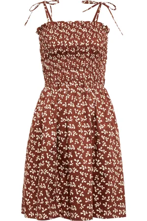 Tory Burch Vestido corto de algodón estampado