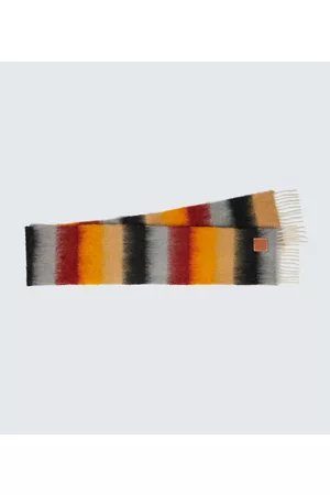Loewe Luksusowe - Mohair-blend striped scarf
