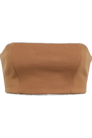 Staud Lilies embellished bandeau top