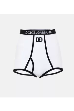 Dolce & Gabbana Braga de algodón de tiro alto