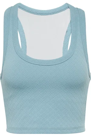 The Upside Palma Leandra jacquard crop top