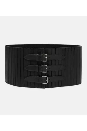 Alaïa Cinturón corsé de piel