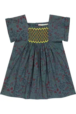 BONPOINT Bebé - vestido Pais de algodón floral
