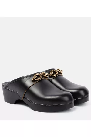 Saint Laurent Kobieta Chodaki - Toff embellished leather clogs