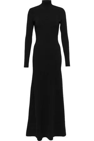 Victoria Beckham Kobieta Długie - Ribbed-knit maxi dress