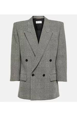 Saint Laurent Checked wool-blend blazer