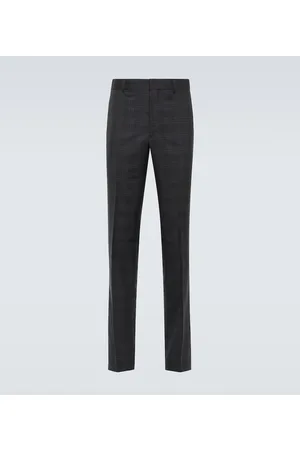 Comme des Garçons Spodnie eleganckie - Checked tailored wool pants