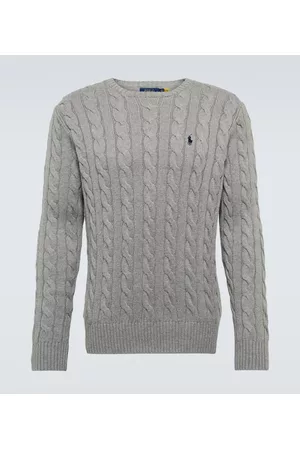 Ralph Lauren Swetry Bawelniane - Cable-knit cotton sweater