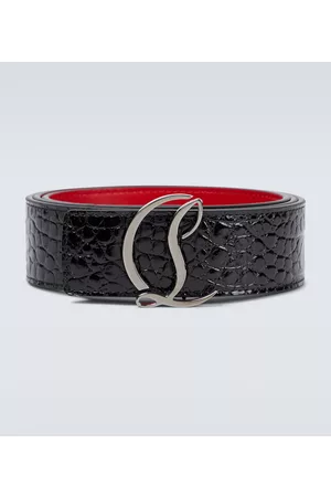 Christian Louboutin Logo leather belt