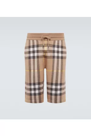 Burberry Weaver silk and wool checked shorts