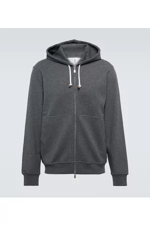 Brunello Cucinelli Bluzy Bawełniane - Cotton-blend hoodie