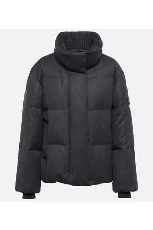 Brunello Cucinelli Wool flannel padded jacket