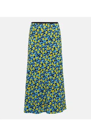 Diane von Furstenberg Dariella reversible mesh midi skirt