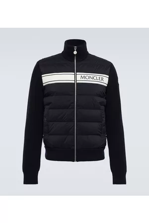 Moncler Padded wool and down cardigan