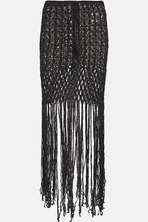 ANNA KOSTUROVA Crochet cotton skirt