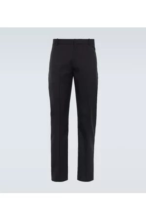 Alexander McQueen Mid-rise wool cigarette pants