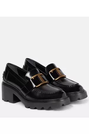 Tod's Kobieta Brogsy i Mokasyny - Leather platform loafers