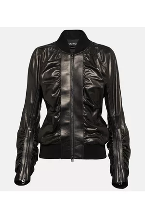 Tom Ford Ruched leather jacket