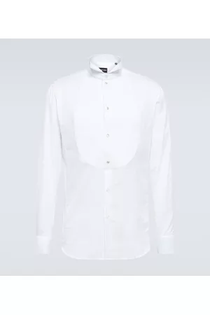 Armani Koszule - Bib-front cotton tuxedo shirt