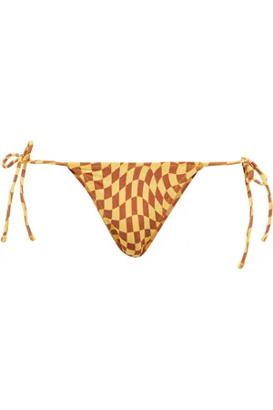 Tropic of C Exclusive to Mytheresa â Praia checked self-tie bikini bottoms