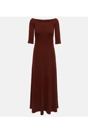 Chloé Ribbed-knit wool and cashmere maxi dress