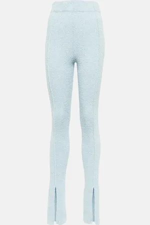 ROTATE Aliciana front-split cotton-blend pants