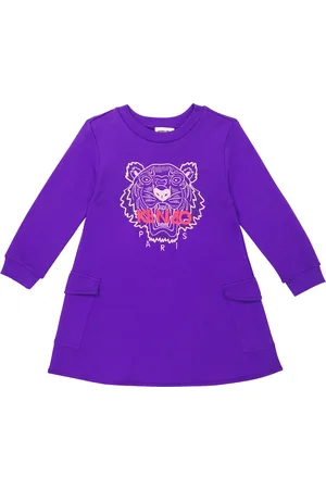 Kenzo Logo cotton jersey sweatshirt dress