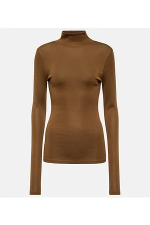 LEMAIRE Cotton jersey turtleneck top