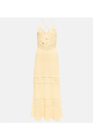 Etro Linen and silk knit midi dress