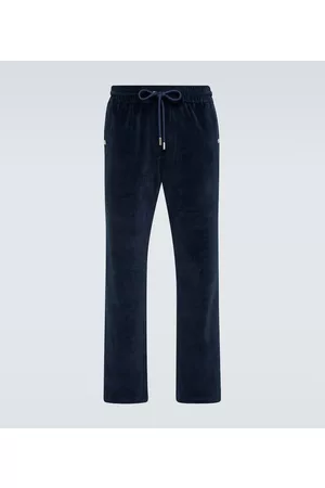 Moncler Spodnie - Straight velvet pants
