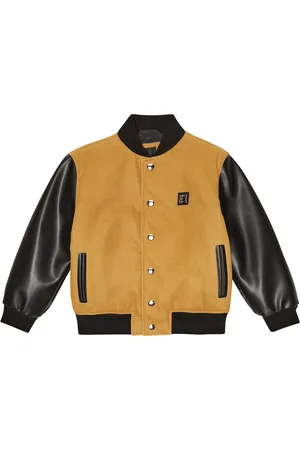 Givenchy Kids Faux suede bomber jacket