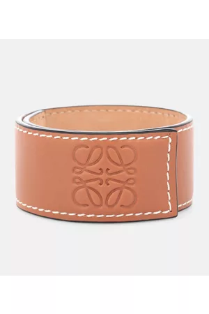 Loewe Anagram leather snap bracelet