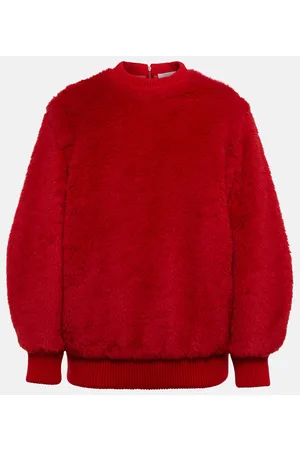 Max Mara Carmine wool-blend teddy sweatshirt