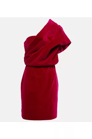 Tom Ford Velvet one-shoulder minidress