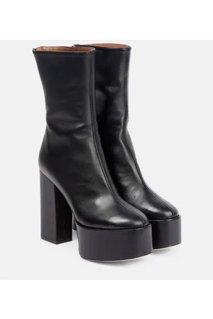 PARIS TEXAS Lexy leather platform ankle boots