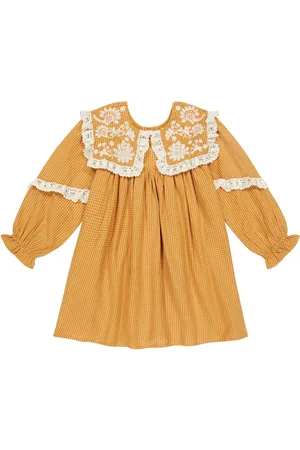 Louise Misha Checked cotton dress